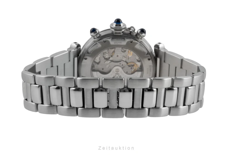 Cartier Pasha chronograph steel automatic men's watch W31030H3 [2604278]