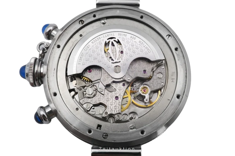 Cartier Pasha chronograph steel automatic men's watch W31030H3 [2604278]