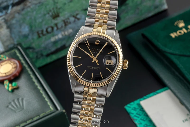 Rolex Datejust steel / gold automatic men's watch 16013 LP: 15350EUR Vintage [2604224]