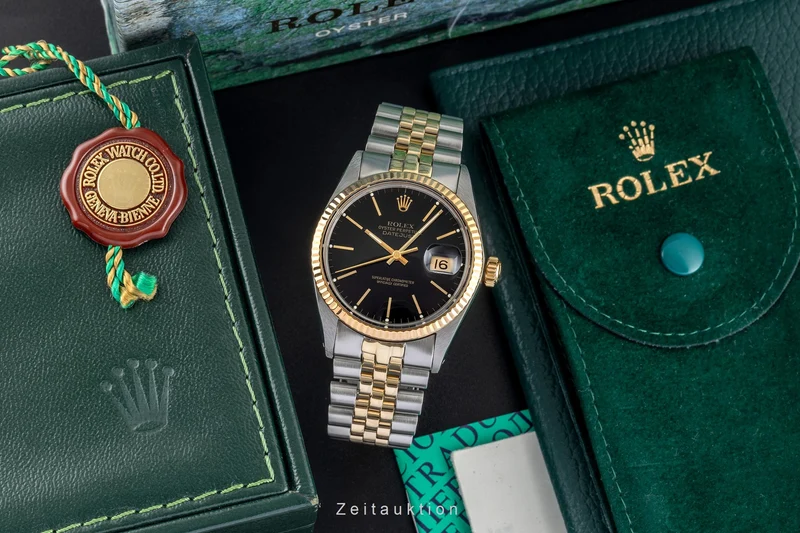 Rolex Datejust steel / gold automatic men's watch 16013 LP: 15350EUR Vintage [2604224]