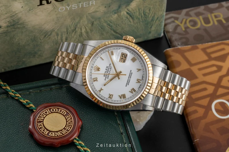 Rolex Datejust steel / gold automatic men's watch 16233 [2604719]