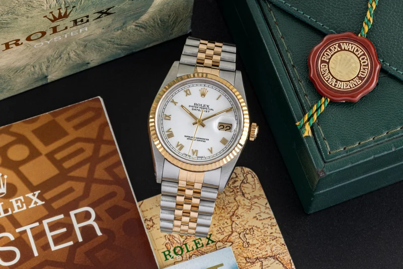 Rolex Datejust steel / gold automatic men's watch 16233 [2604719]