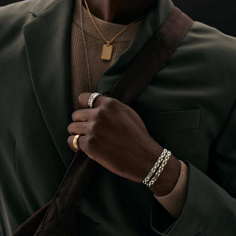 Zweifarbiges Gliederarmband | 5MM