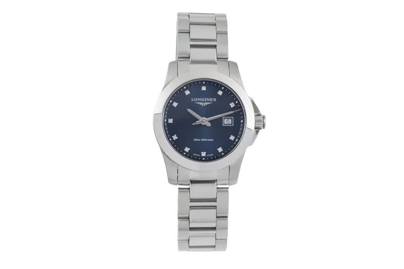 Longines Conquest steel quartz women's watch L3.376.4.97.6 LP: 1500EUR [2604466]