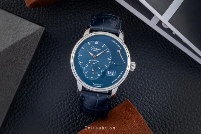 Glashütte PanoReserve steel manual winding men's watch 1-65-01-26-12-01 LP: 11400EUR [2602847]