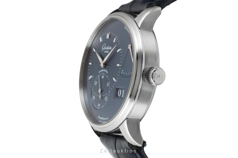 Glashütte PanoReserve steel manual winding men's watch 1-65-01-26-12-01 LP: 11400EUR [2602847]
