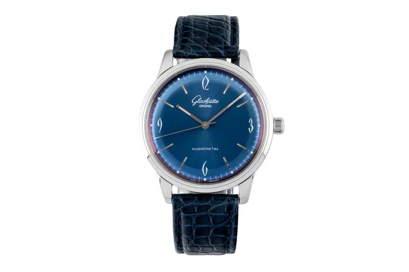 Glashütte Sixties steel automatic men's watch 1-39-52-06-02-04 LP: 7100EUR [2602800]