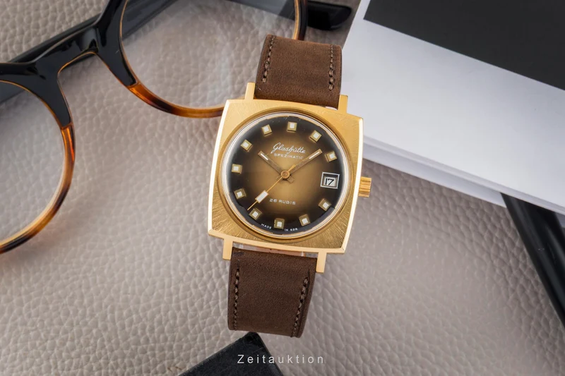 Glashütte Spezimatic gilt-brass automatic men's watch Vintage [2602522]
