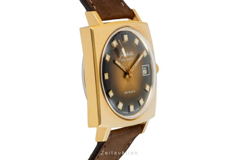 Glashütte Spezimatic gilt-brass automatic men's watch Vintage [2602522]