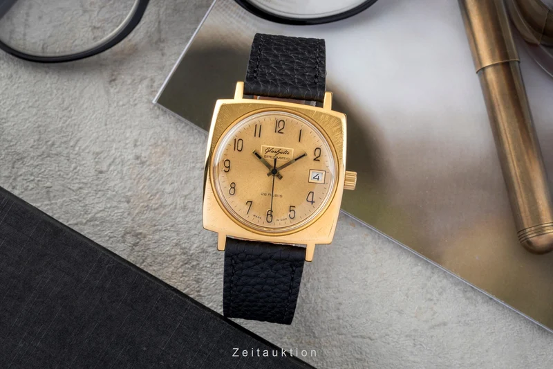 Glashütte Spezimatic gilt-brass automatic men's watch Vintage [2602373]