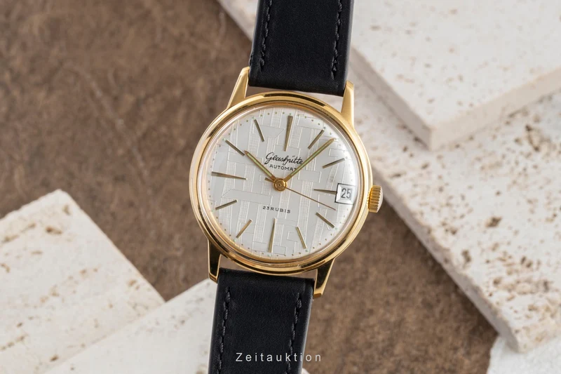 Glashütte Automat gilt-brass automatic men's watch Vintage [2601939]