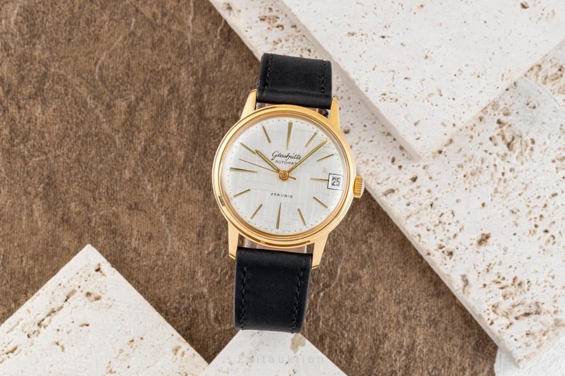 Glashütte Automat gilt-brass automatic men's watch Vintage [2601939]