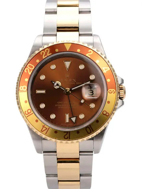 Rolex GMT-Master II Edelstahl Gelbgold 16713