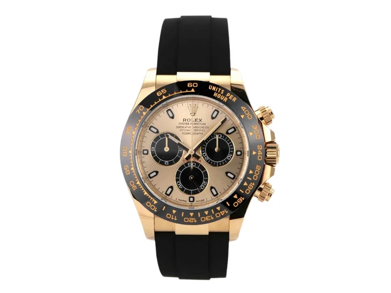 Rolex Daytona 116518LN Gelbgold Oysterflex Champagnerfarben
