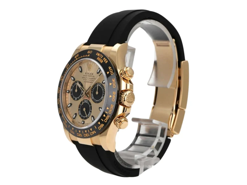 Rolex Daytona 116518LN Gelbgold Oysterflex Champagnerfarben