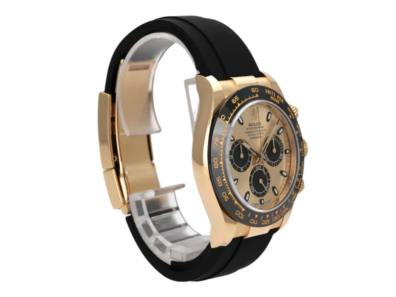 Rolex Daytona 116518LN Gelbgold Oysterflex Champagnerfarben