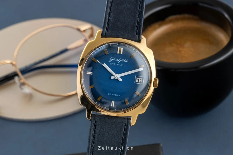Glashütte Spezimatic gilt-brass automatic men's watch Vintage [2601803]