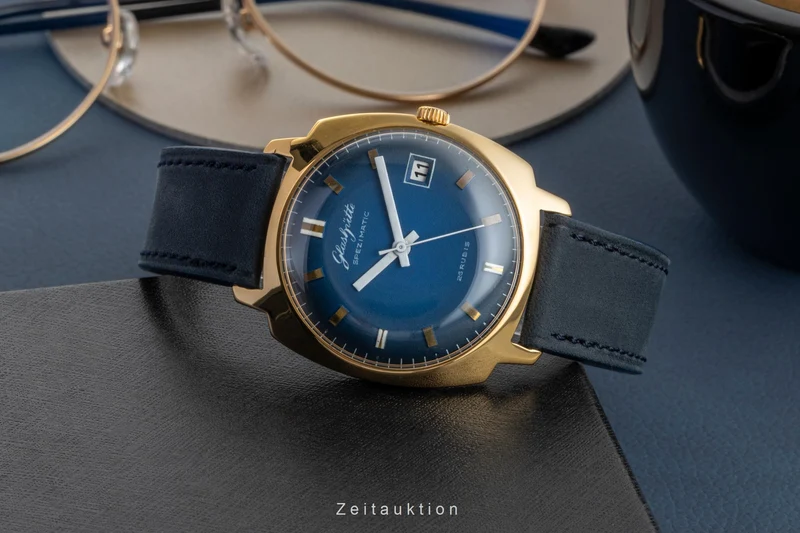Glashütte Spezimatic gilt-brass automatic men's watch Vintage [2601803]