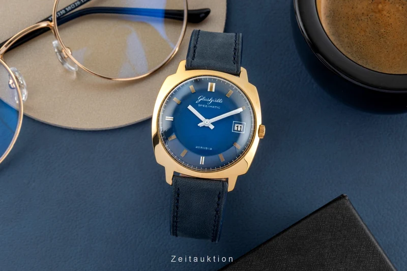 Glashütte Spezimatic gilt-brass automatic men's watch Vintage [2601803]