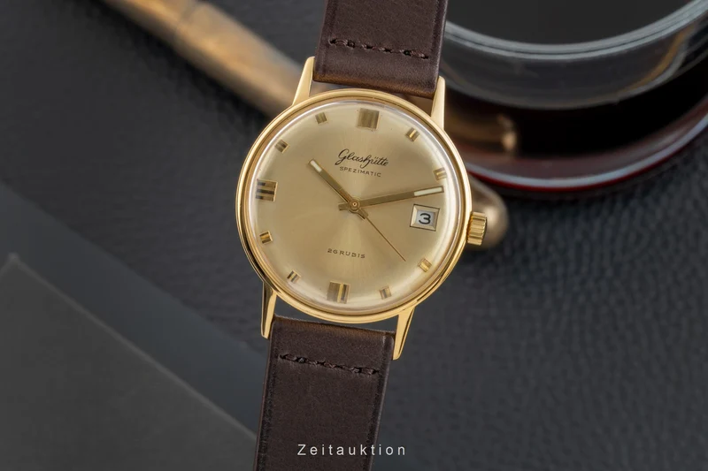 Glashütte Spezimatic gilt-brass automatic men's watch Vintage [2601794]
