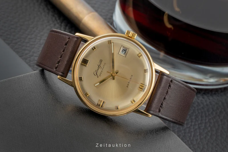 Glashütte Spezimatic gilt-brass automatic men's watch Vintage [2601794]