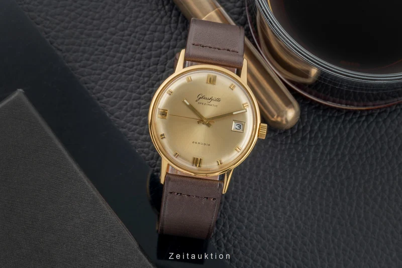 Glashütte Spezimatic gilt-brass automatic men's watch Vintage [2601794]