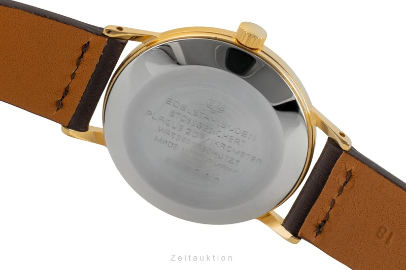 Glashütte Spezimatic gilt-brass automatic men's watch Vintage [2601794]
