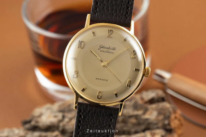 Glashütte Spezimatic gilt-brass automatic men's watch Vintage [2601792]