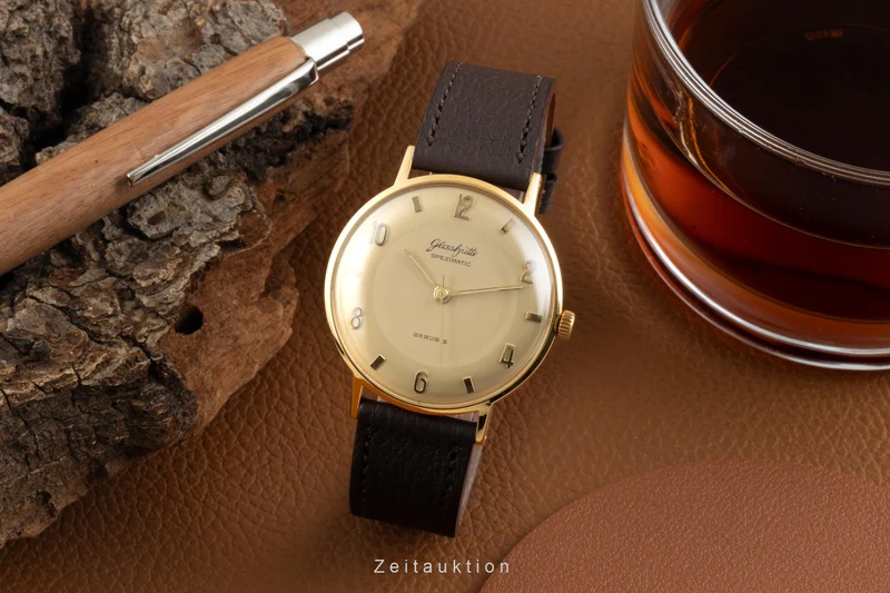 Glashütte Spezimatic gilt-brass automatic men's watch Vintage [2601792]