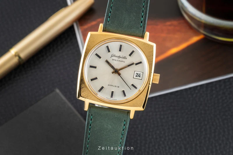 Glashütte Spezimatic gilt-brass automatic men's watch Vintage [2602520]