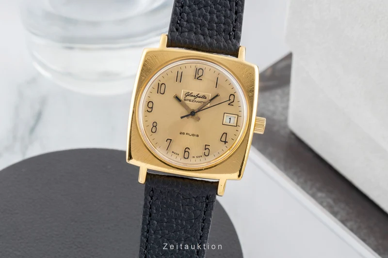 Glashütte Spezimatic gilt-brass automatic men's watch Vintage [2602457]