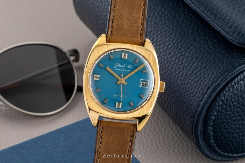 Glashütte Spezimatic gilt-brass automatic men's watch Vintage [2602371]