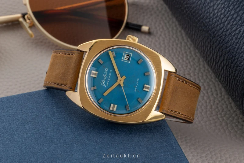 Glashütte Spezimatic gilt-brass automatic men's watch Vintage [2602371]