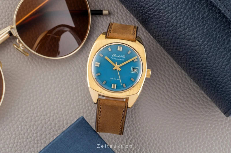 Glashütte Spezimatic gilt-brass automatic men's watch Vintage [2602371]