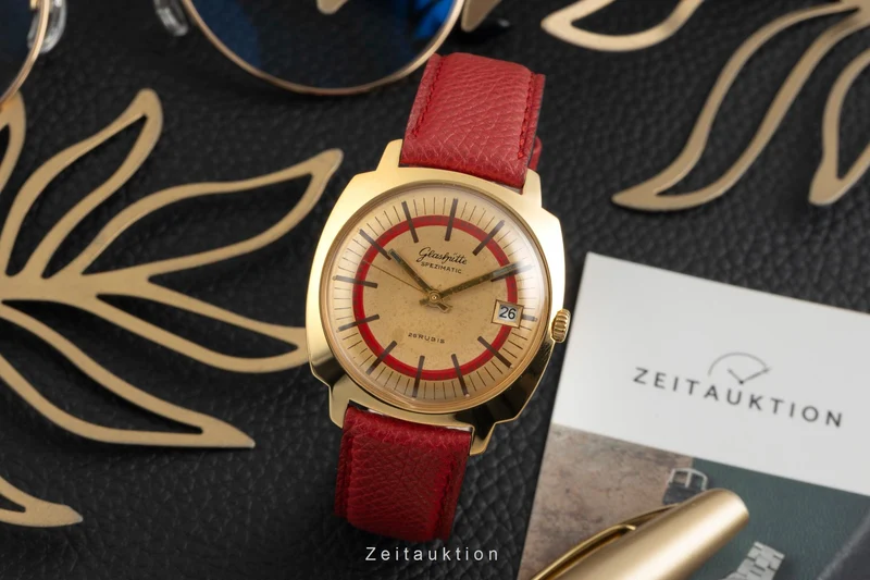 Glashütte Spezimatic gilt-brass automatic men's watch Vintage [2602370]
