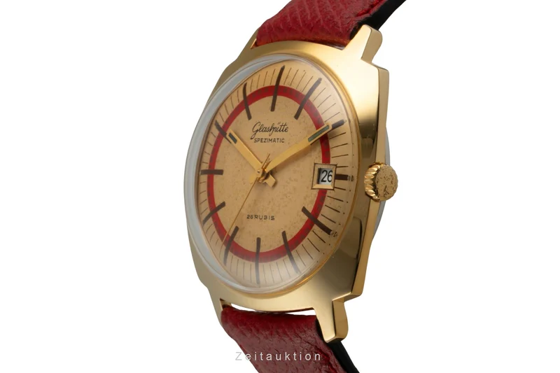 Glashütte Spezimatic gilt-brass automatic men's watch Vintage [2602370]