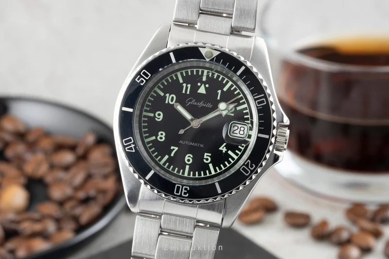 Glashütte steel automatic men's watch 0717-11-38-00 [2602240]