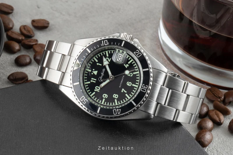 Glashütte steel automatic men's watch 0717-11-38-00 [2602240]