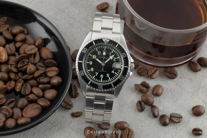Glashütte steel automatic men's watch 0717-11-38-00 [2602240]