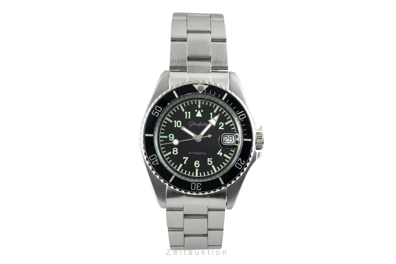 Glashütte steel automatic men's watch 0717-11-38-00 [2602240]