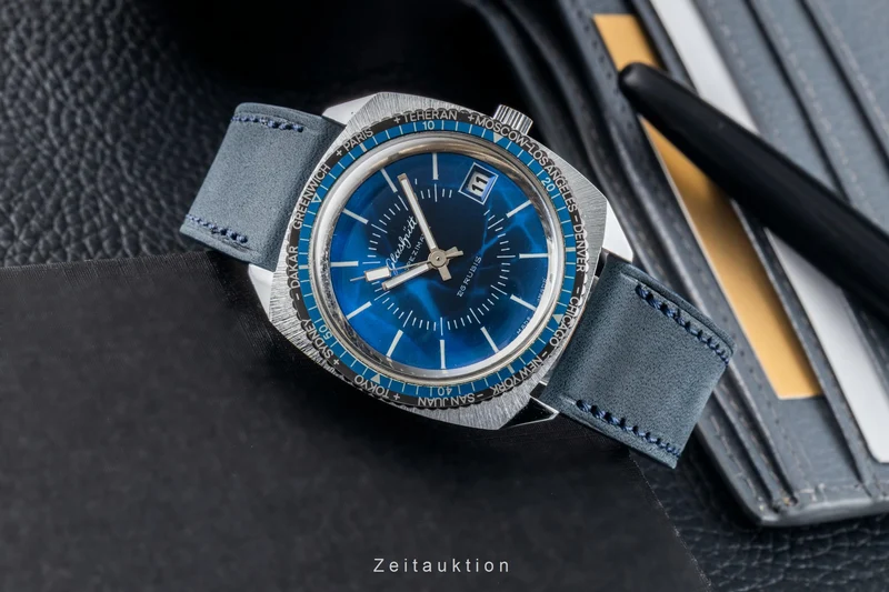 Glashütte Spezimatic chromed brass automatic men's watch Vintage [2602100]
