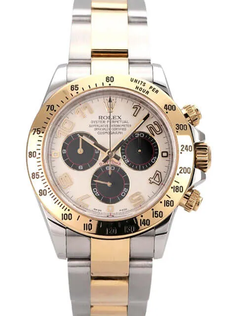 Rolex Daytona Cosmograph 116523 Weiß Schwarz Arabisch