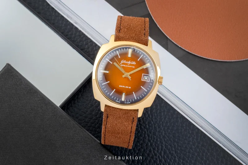Glashütte Spezimatic gilt-brass automatic men's watch Vintage [2601786]