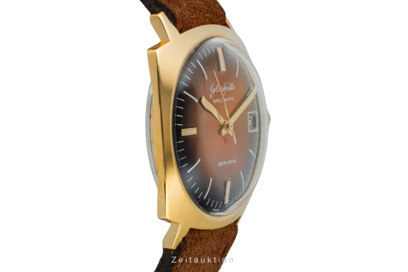 Glashütte Spezimatic gilt-brass automatic men's watch Vintage [2601786]