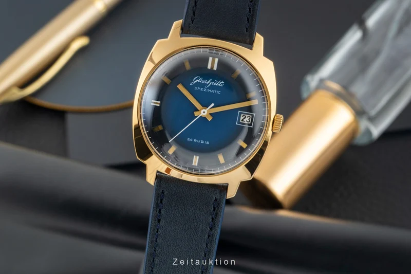 Glashütte Spezimatic gilt-brass automatic men's watch Vintage [2601785]