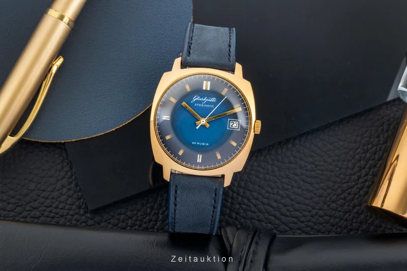 Glashütte Spezimatic gilt-brass automatic men's watch Vintage [2601785]