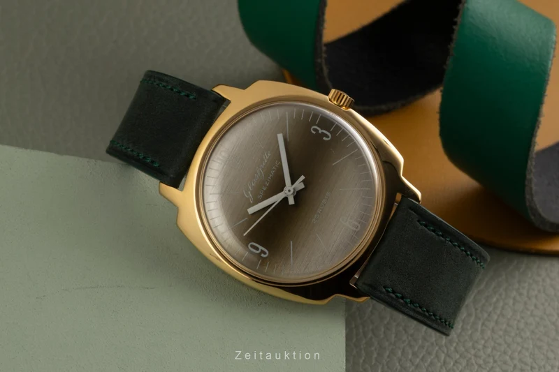 Glashütte Spezimatic gilt-brass automatic men's watch Vintage [2601790]
