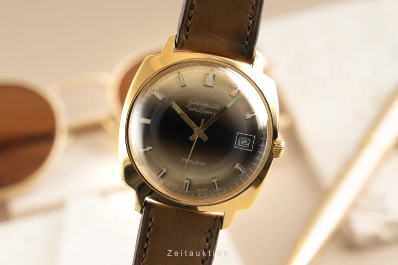 Glashütte Spezimatic gilt-brass automatic men's watch Vintage [2601784]