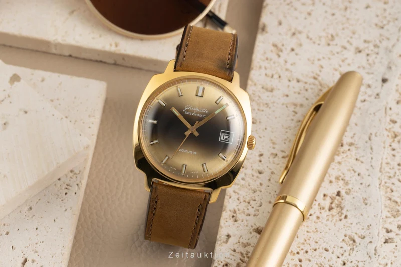 Glashütte Spezimatic gilt-brass automatic men's watch Vintage [2601784]