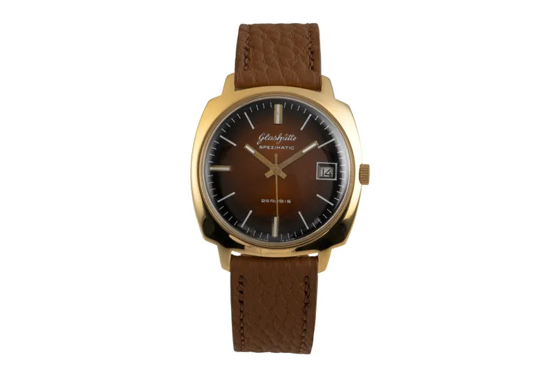 Glashütte Spezimatic gilt-brass automatic men's watch Vintage [2601783]